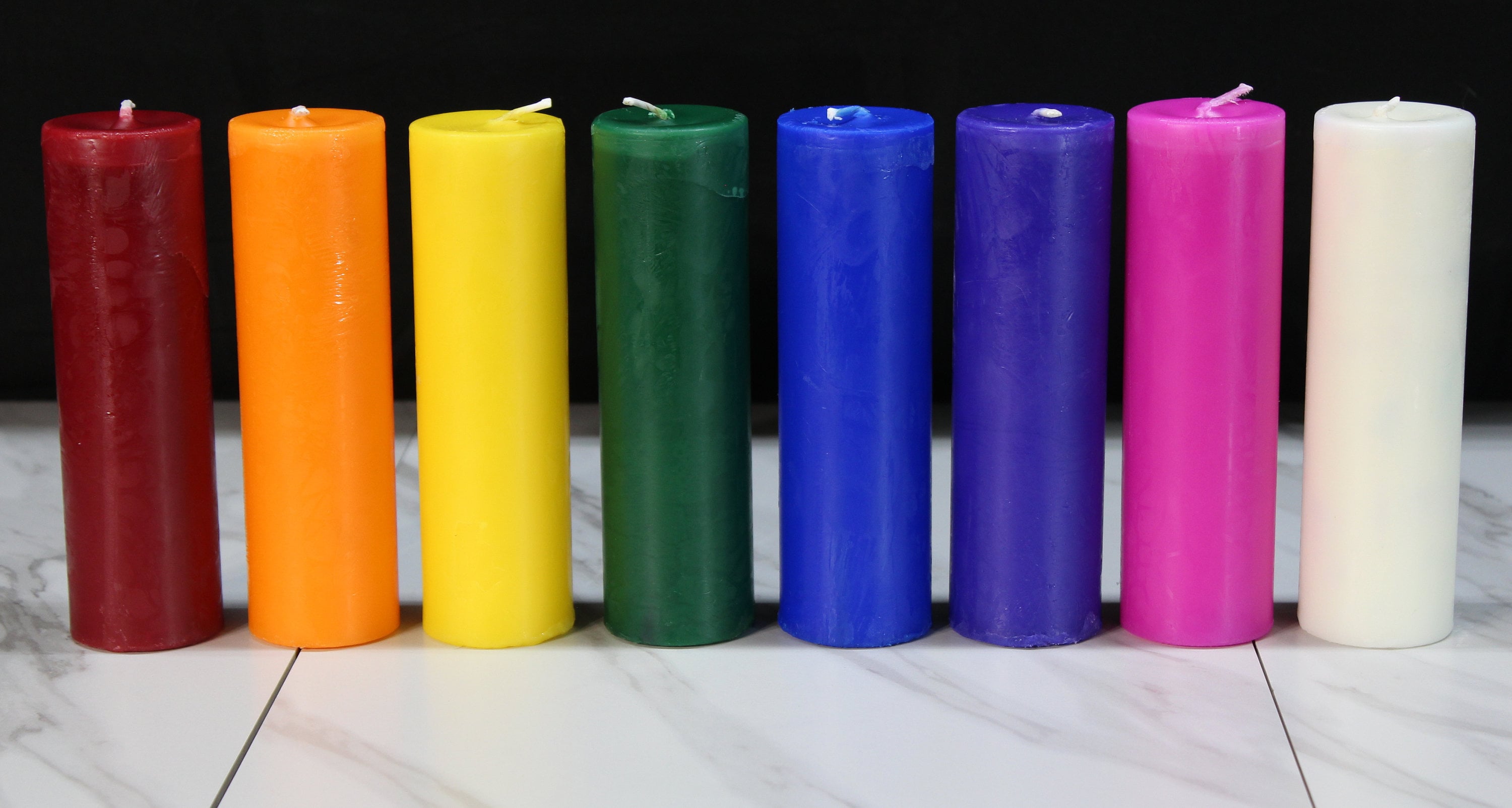 Rainbow Collection Tall Candles