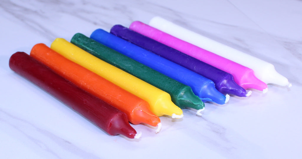 Primary 8 Pack Taper Candle Collection